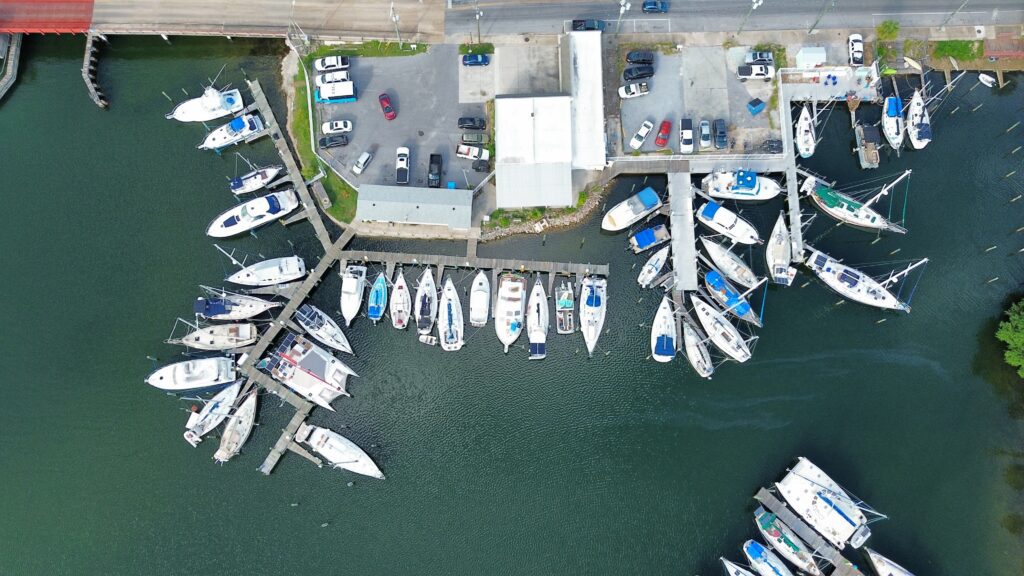 Ariel photo of Bayside Marina in Panama City Beach (St. Andrews Bay), Florida